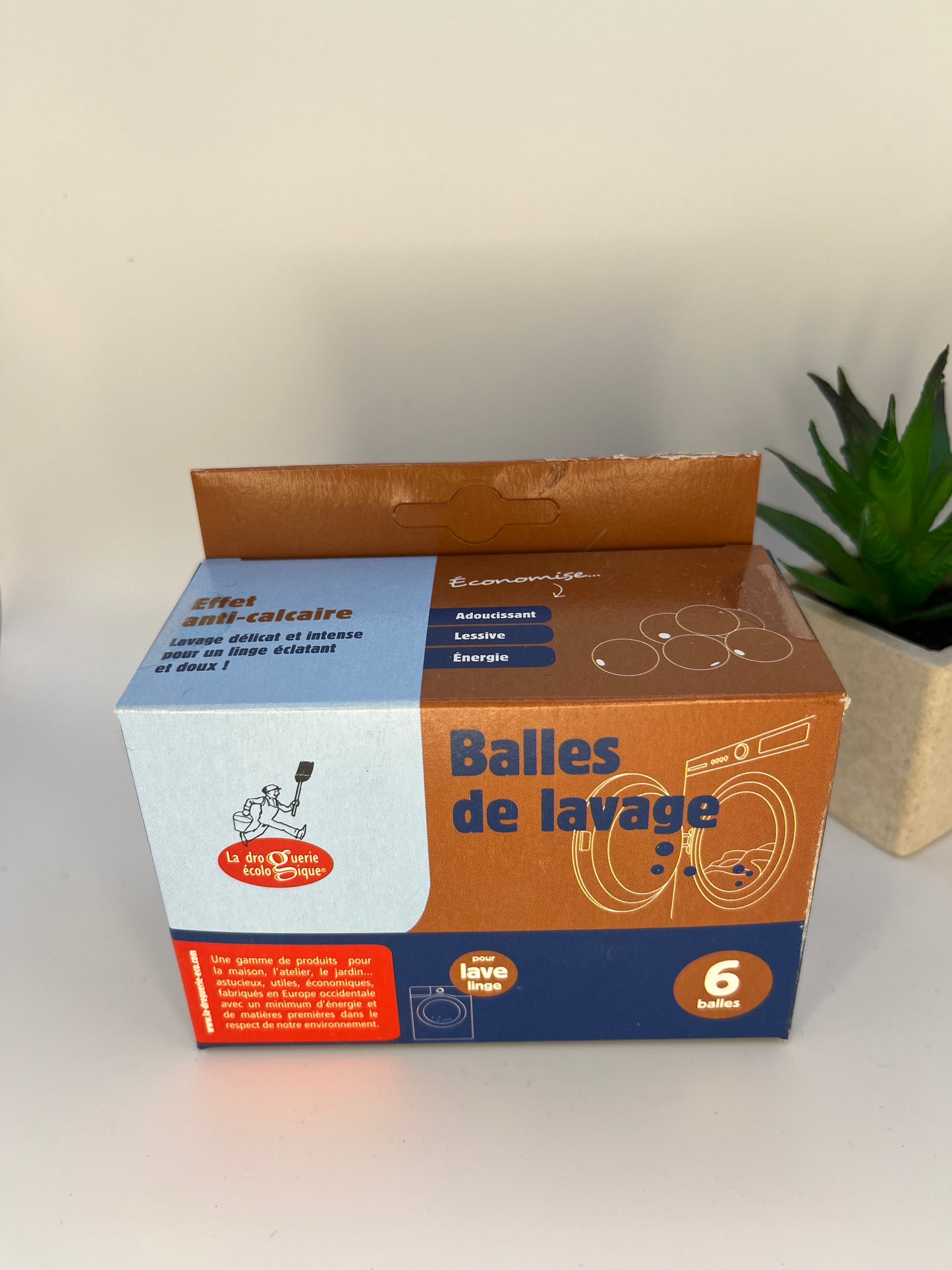 Balles de lavage anti-calcaire boîte de 6 - LA DROGUERIE ECOLOGIQUE