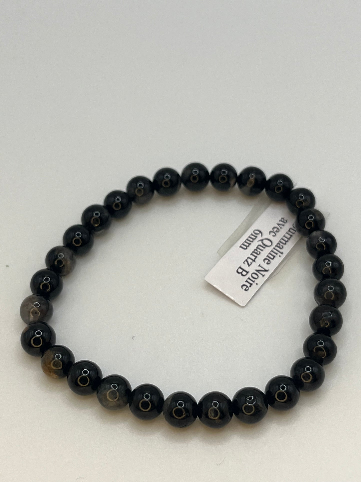 Bracelet Tourmaline noire avec quartz