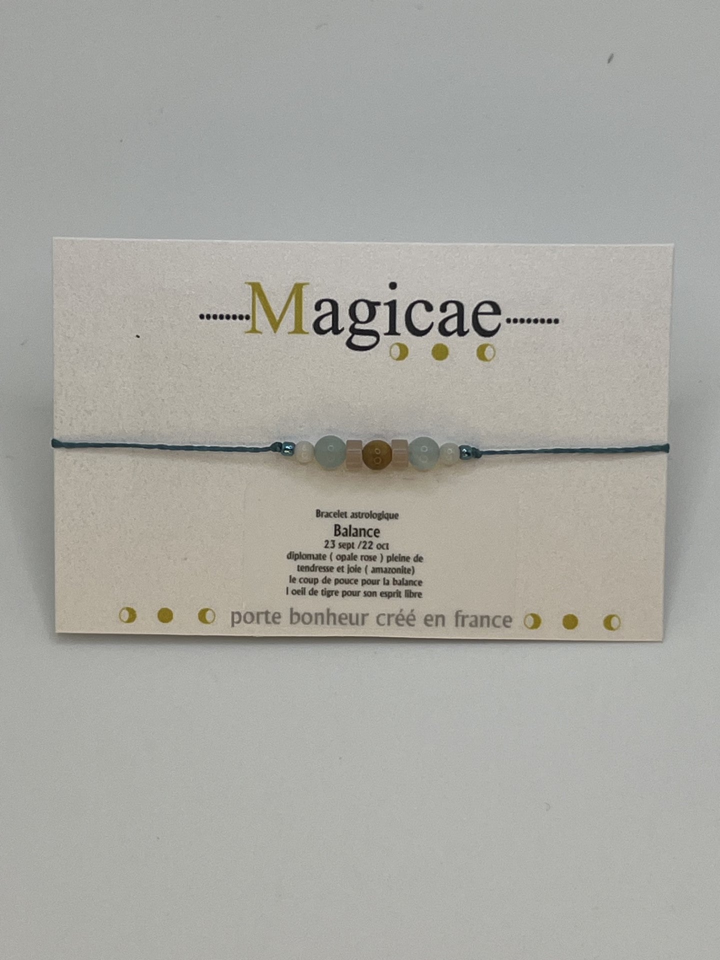 Bracelet pierres avec message
