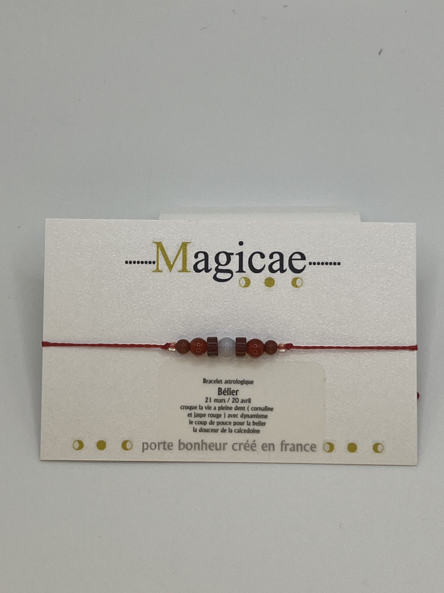 Bracelet pierres avec message