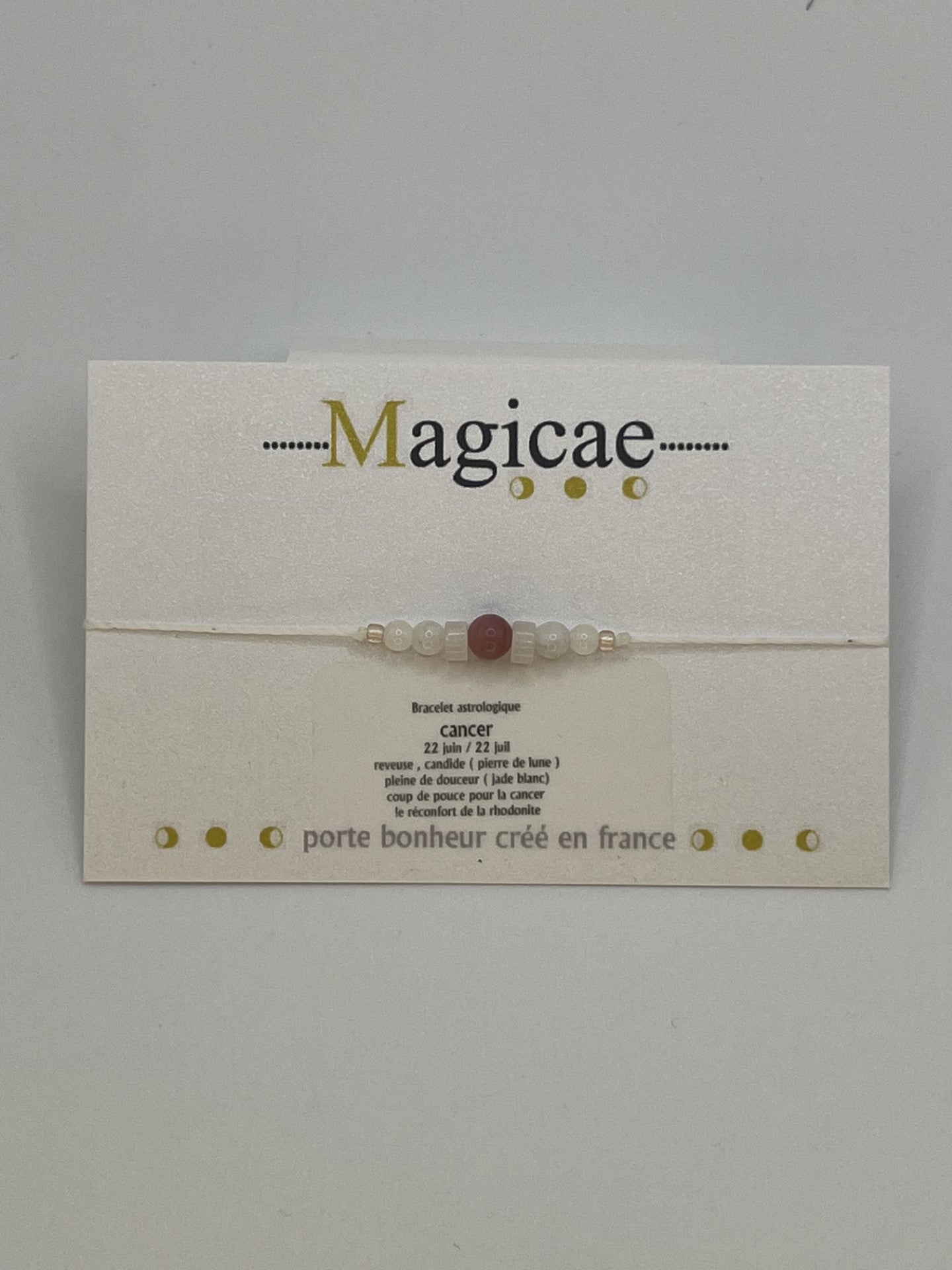Bracelet pierres avec message