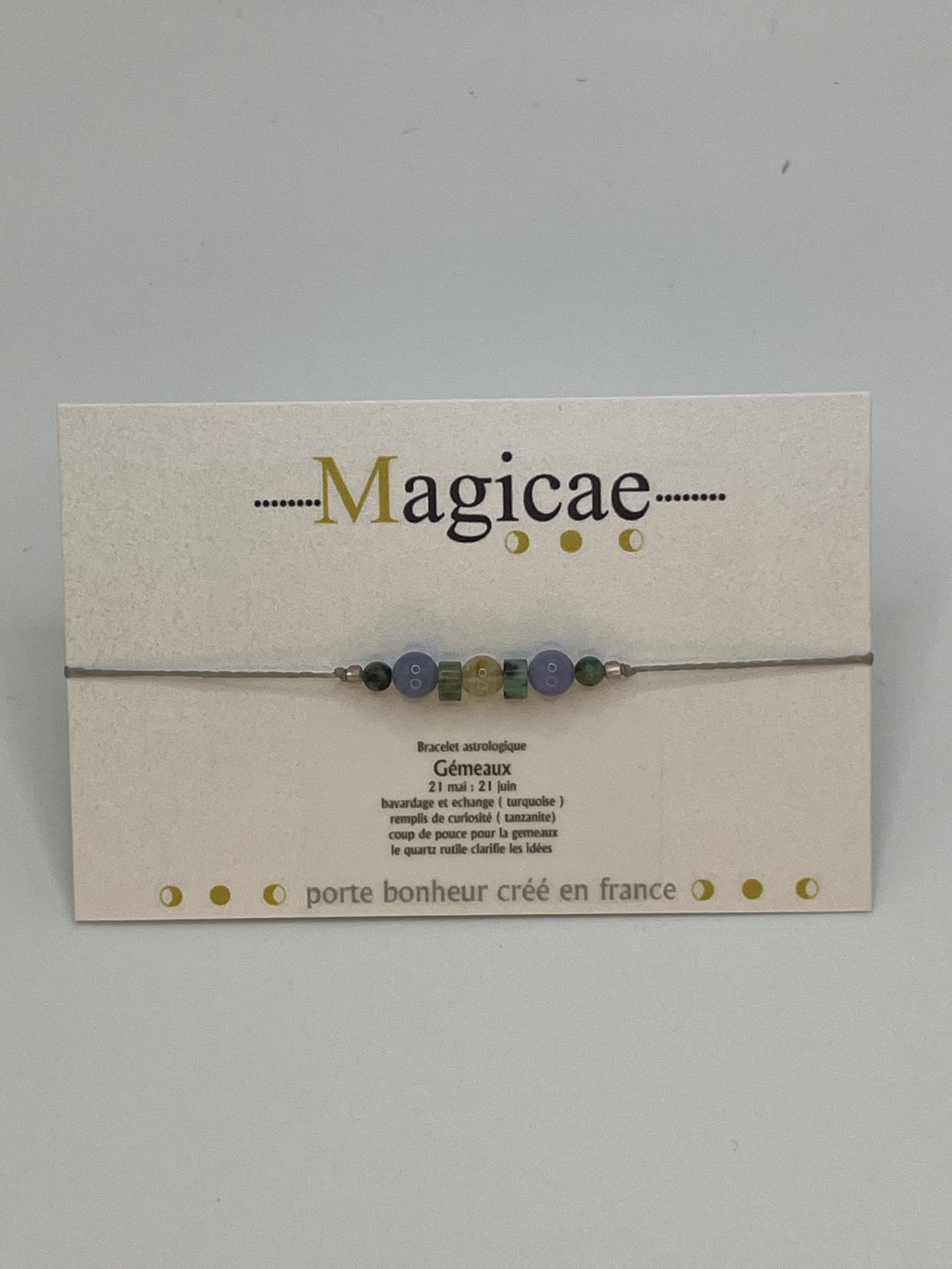 Bracelet pierres avec message