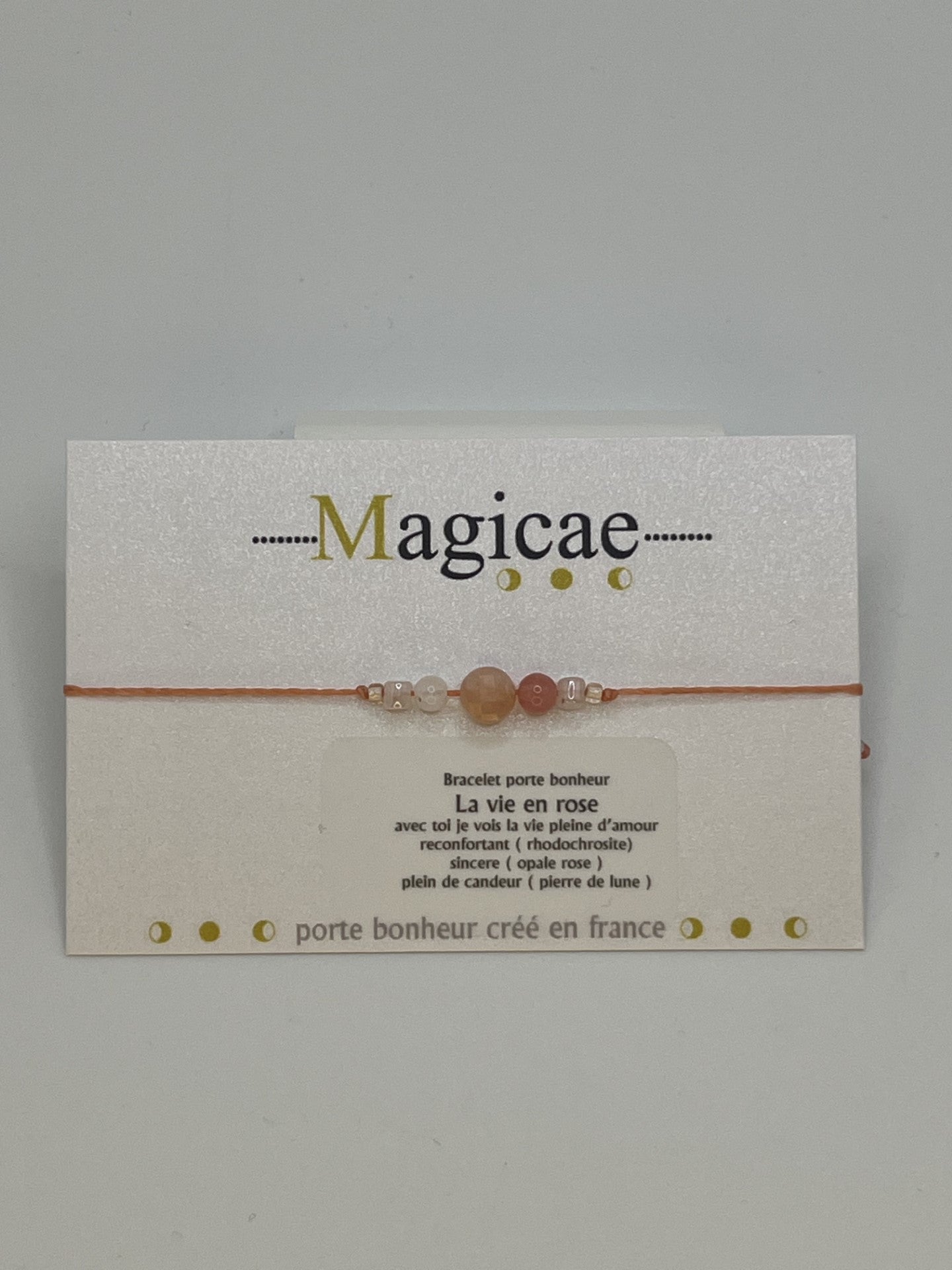 Bracelet pierres avec message