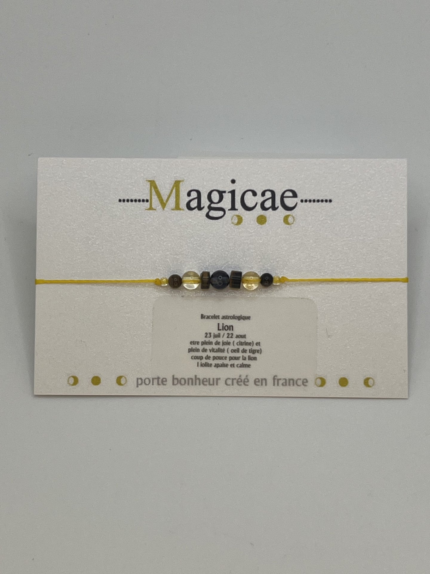 Bracelet pierres avec message