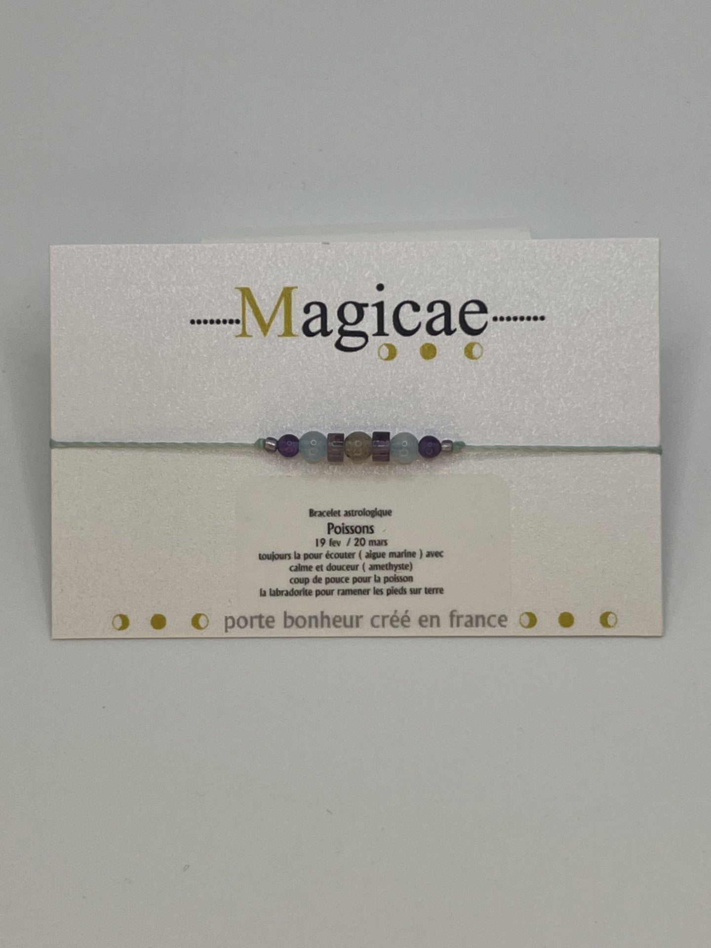Bracelet pierres avec message