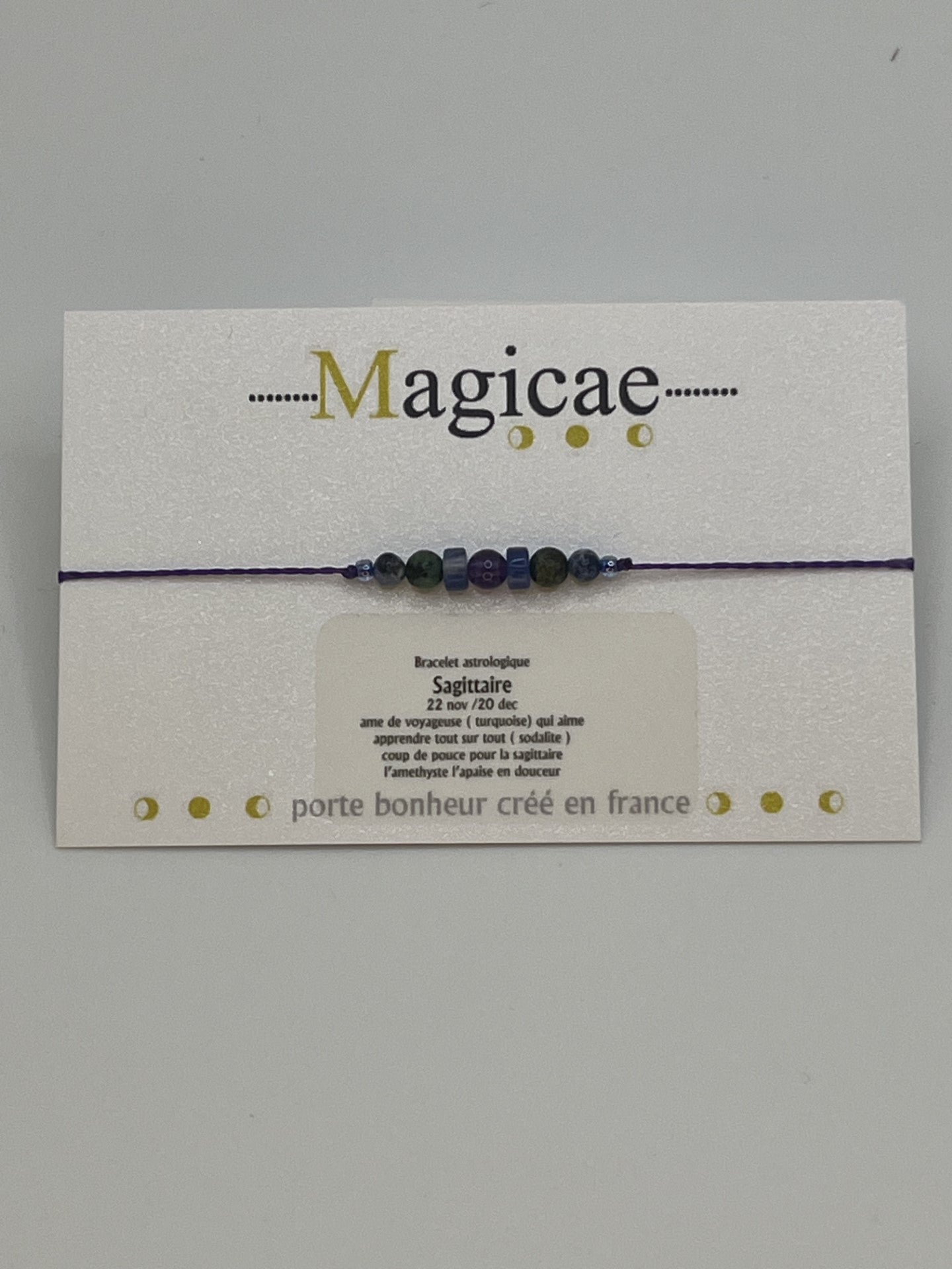 Bracelet pierres avec message