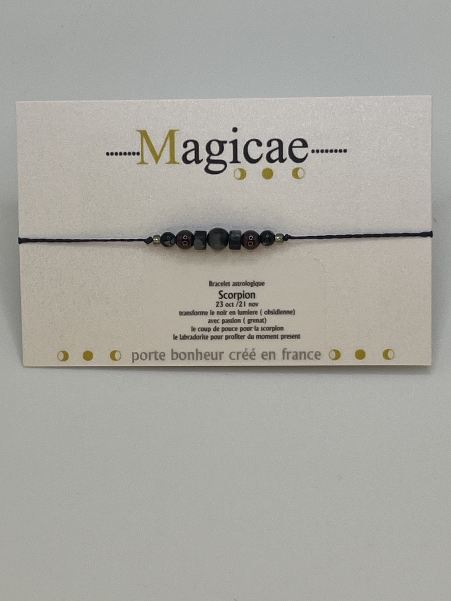 Bracelet pierres avec message