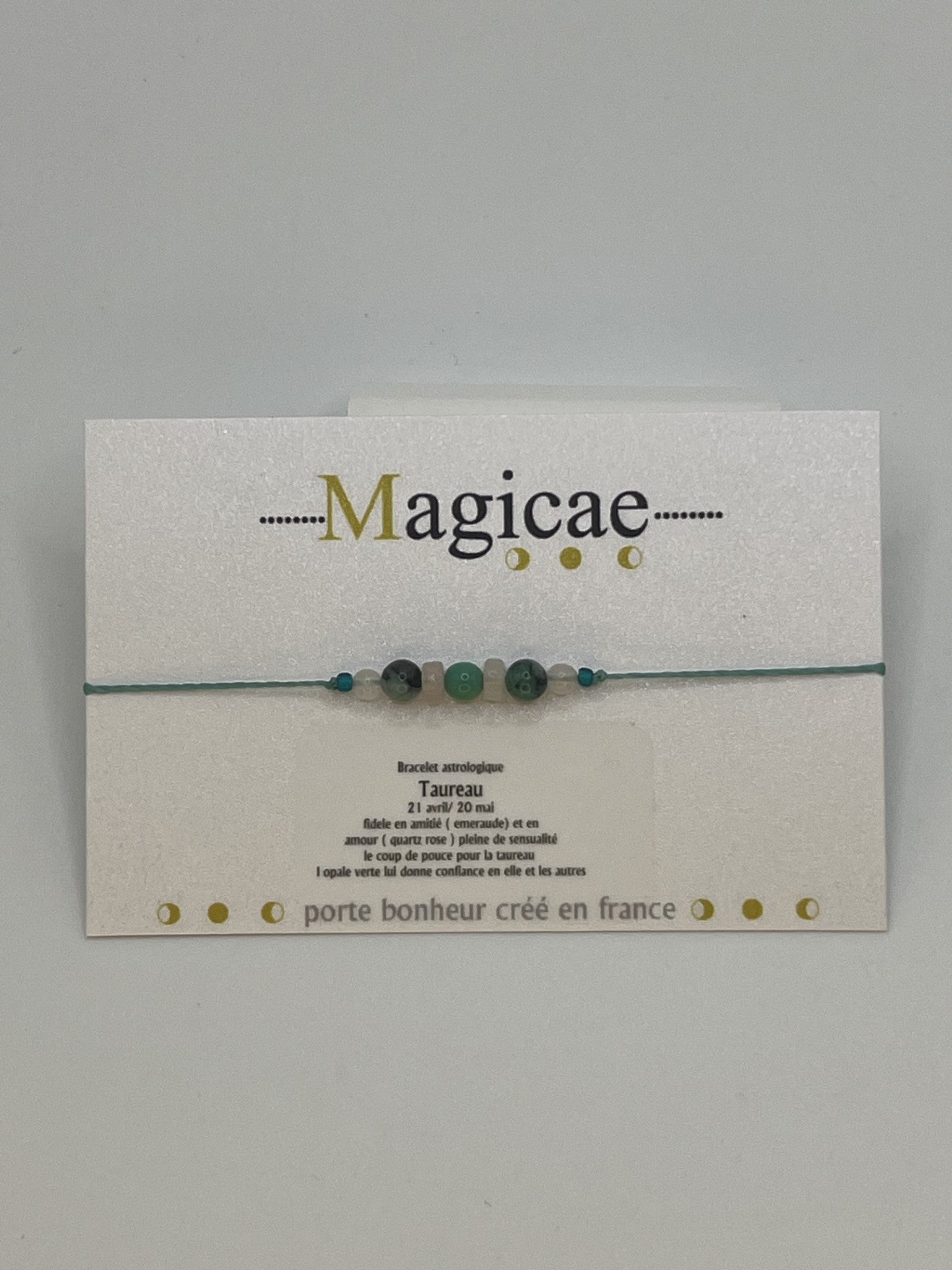 Bracelet pierres avec message