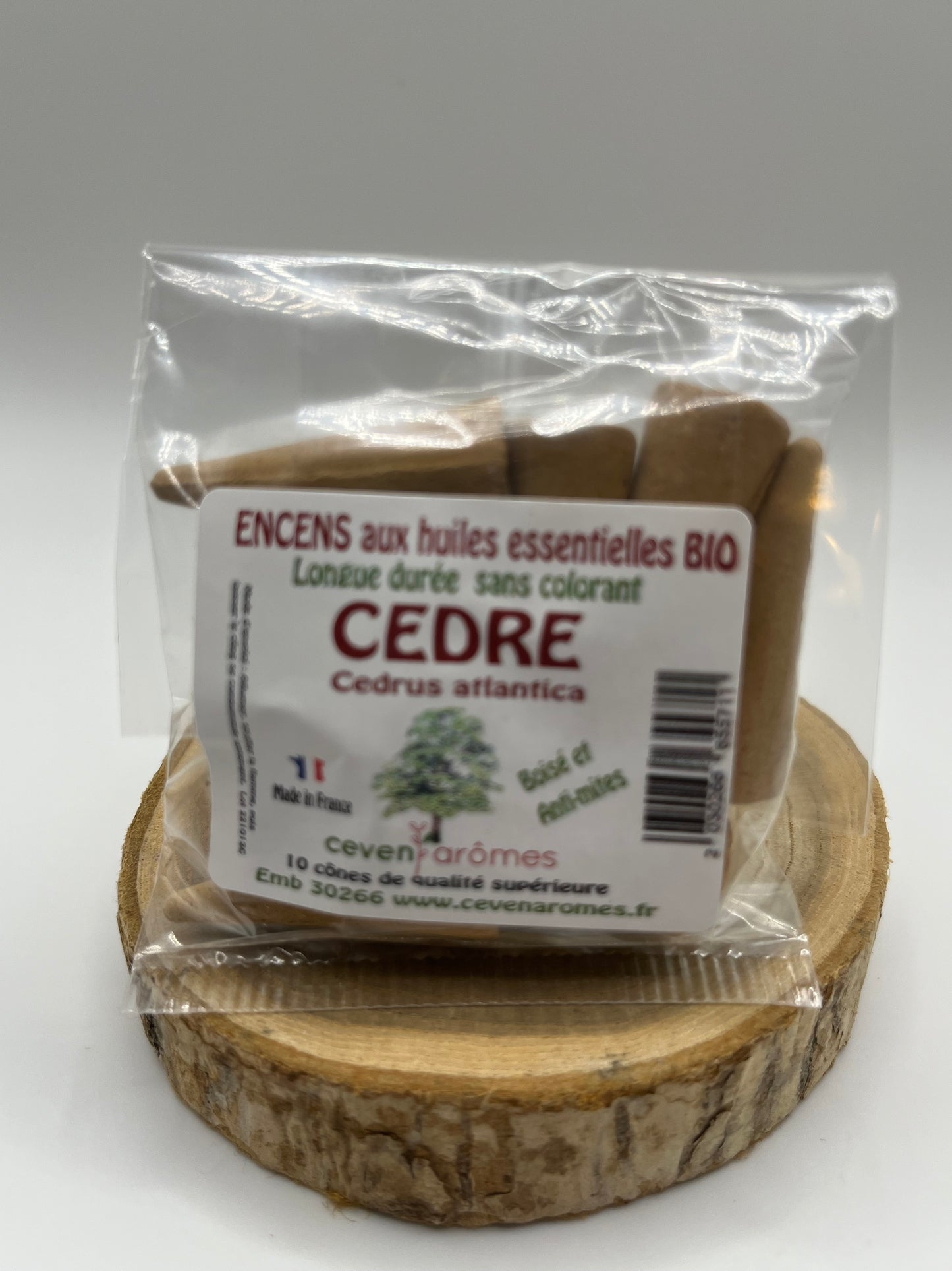 Cônes d'encens aux huiles essentielles BIO - CEVEN AROMES
