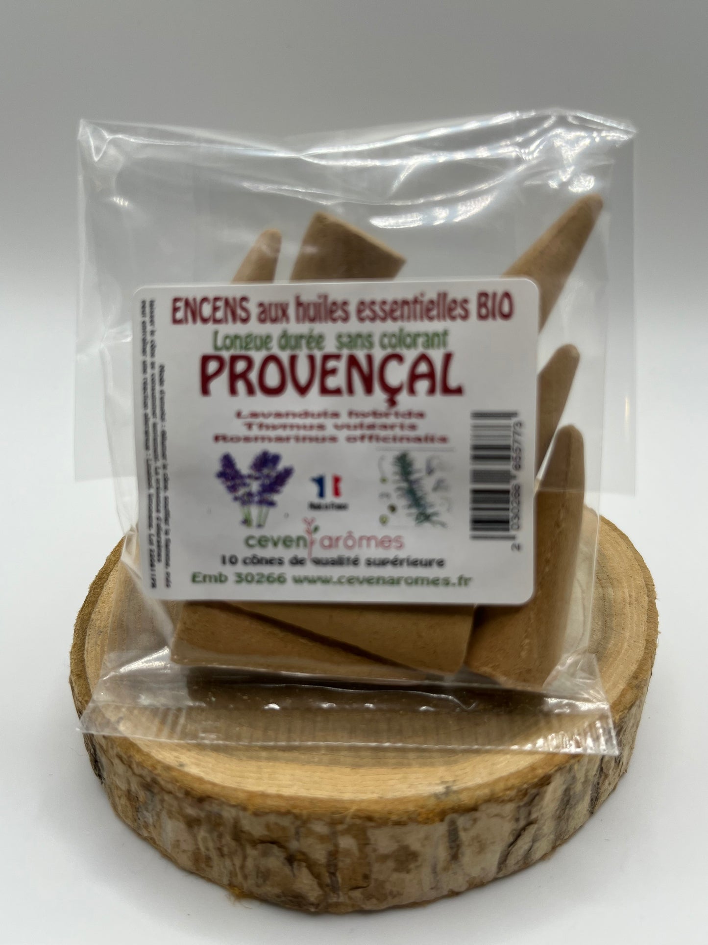 Cônes d'encens aux huiles essentielles BIO - CEVEN AROMES
