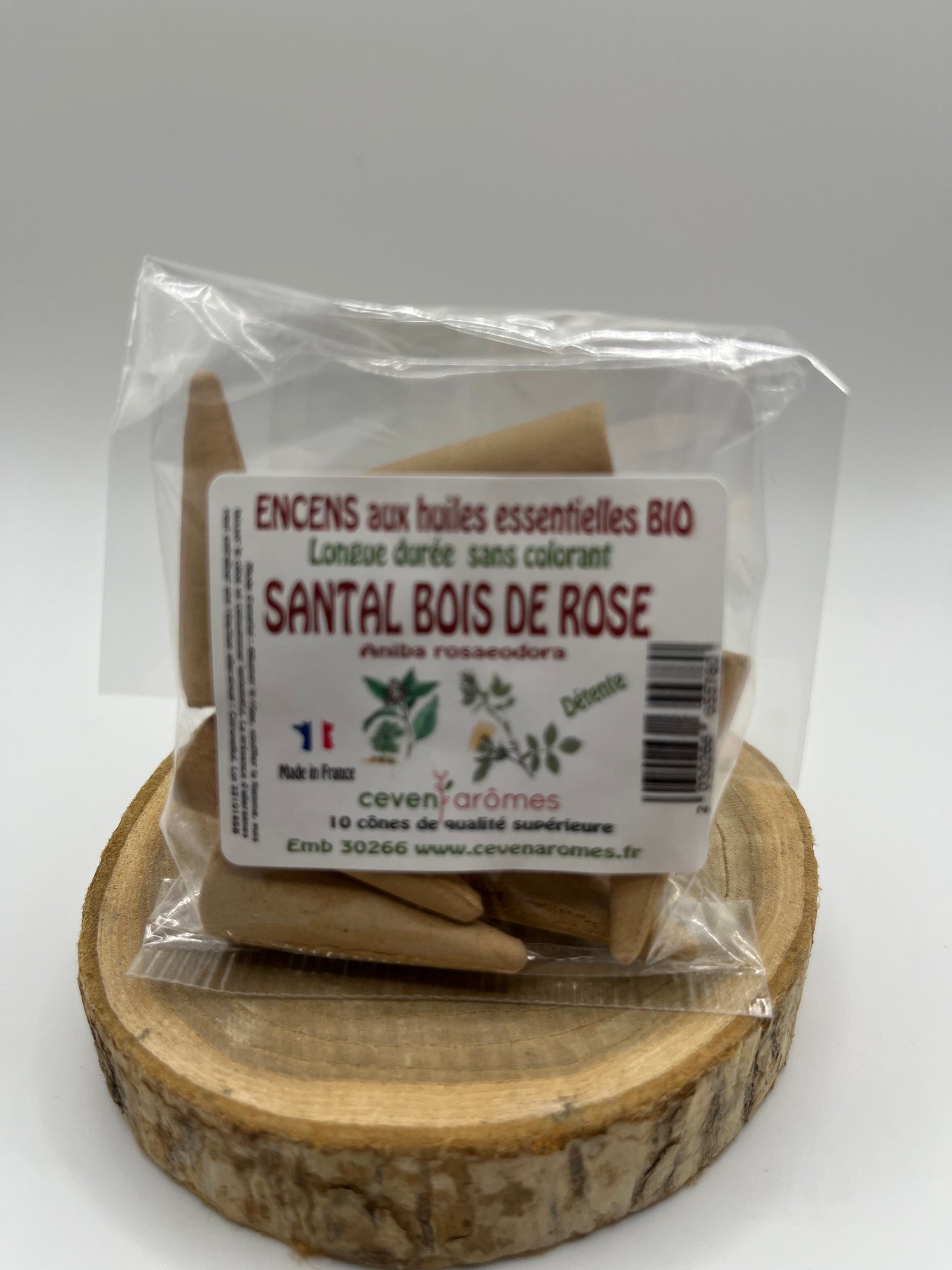 Cônes d'encens aux huiles essentielles BIO - CEVEN AROMES