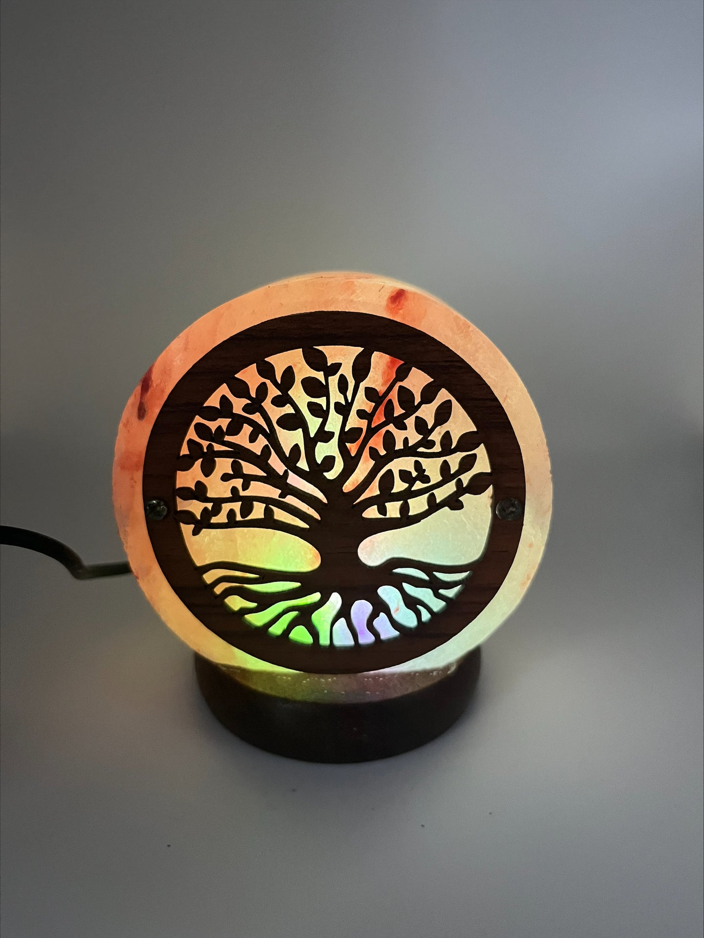 Lampe à sel de l'Himalaya USB - Arbre de vie