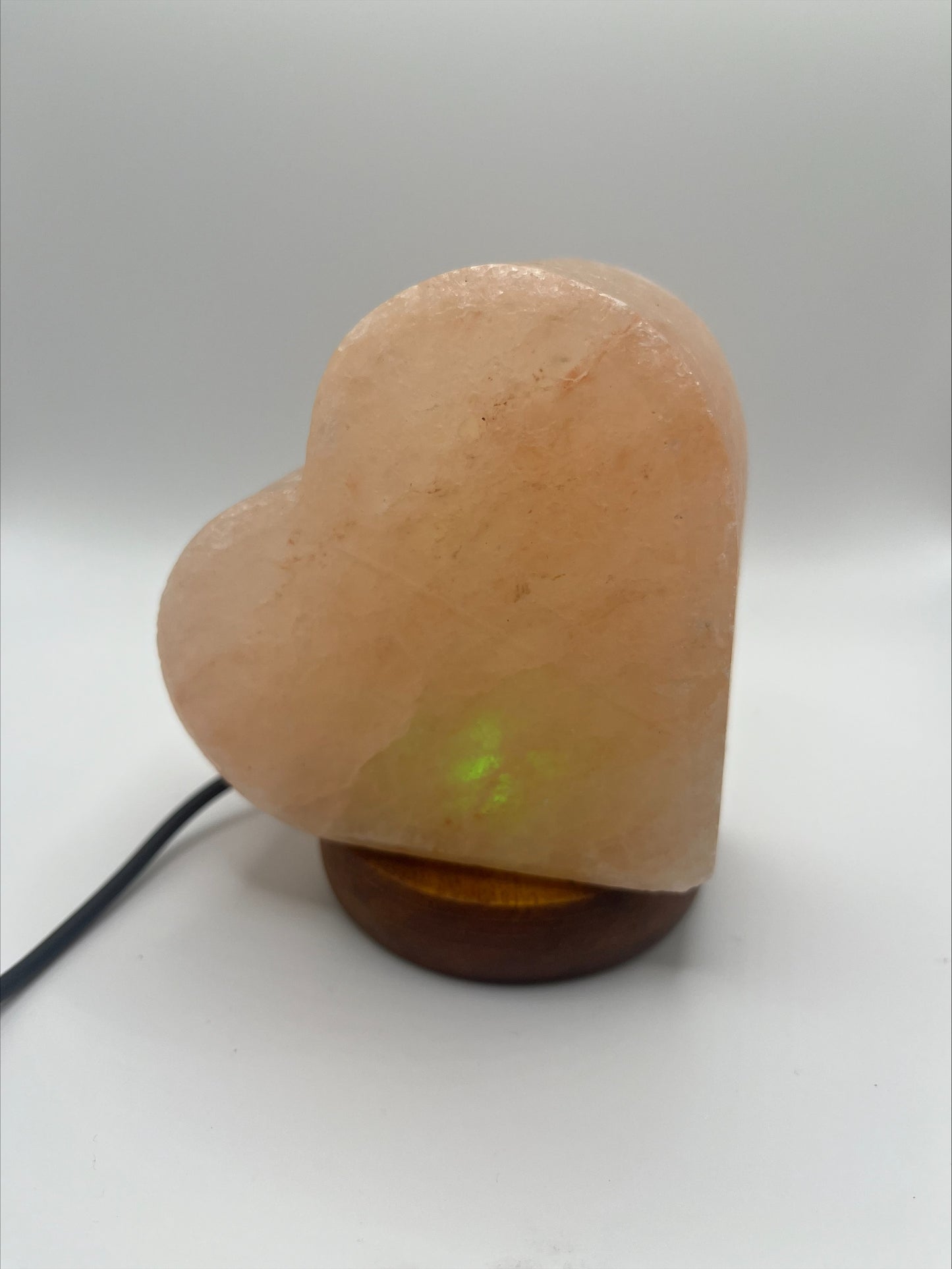 Lampe à sel de l'Himalaya USB - Cœur