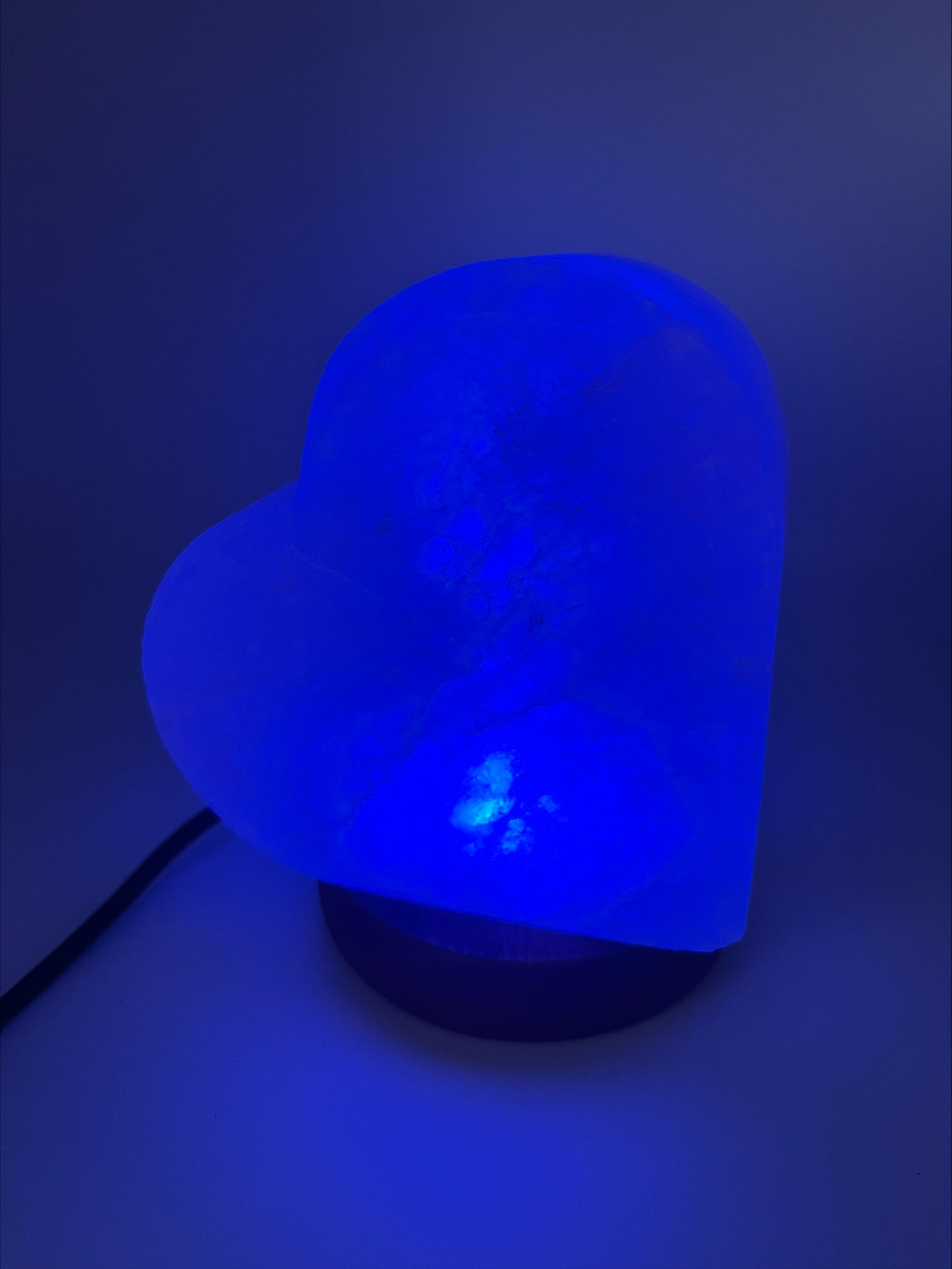 Lampe à sel de l'Himalaya USB - Cœur