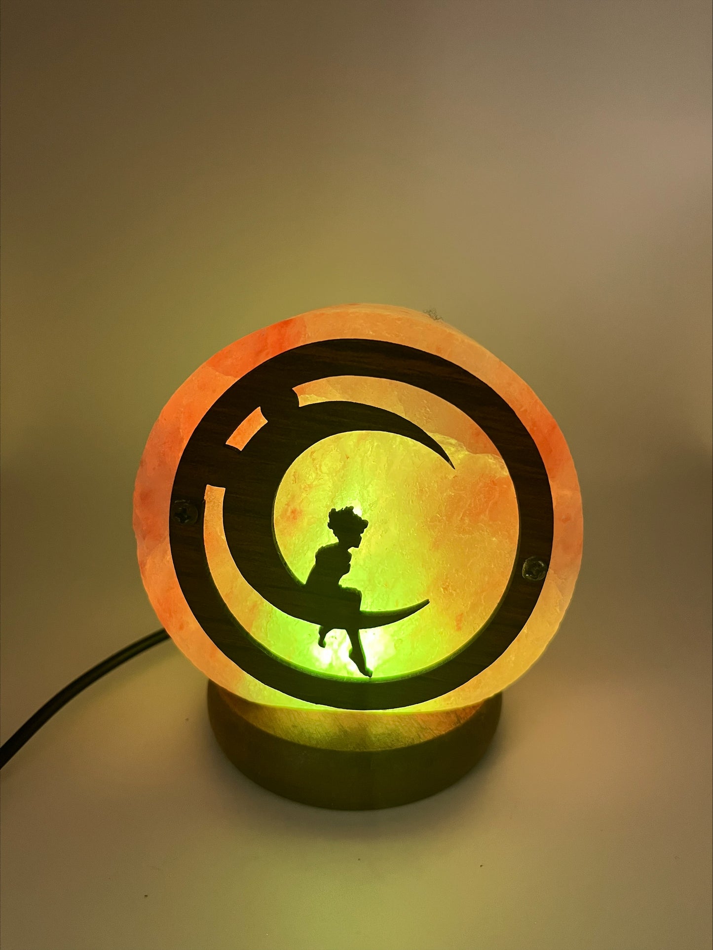 Lampe à sel de l'Himalaya USB - Lune