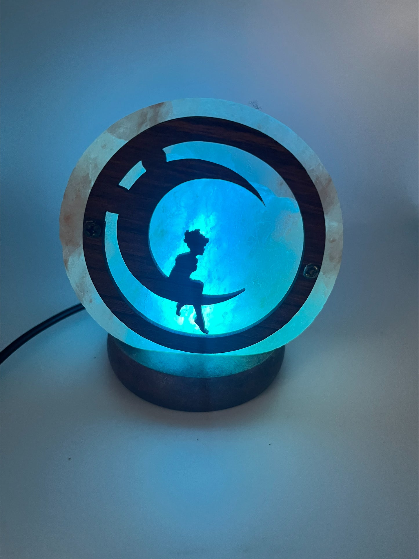Lampe à sel de l'Himalaya USB - Lune