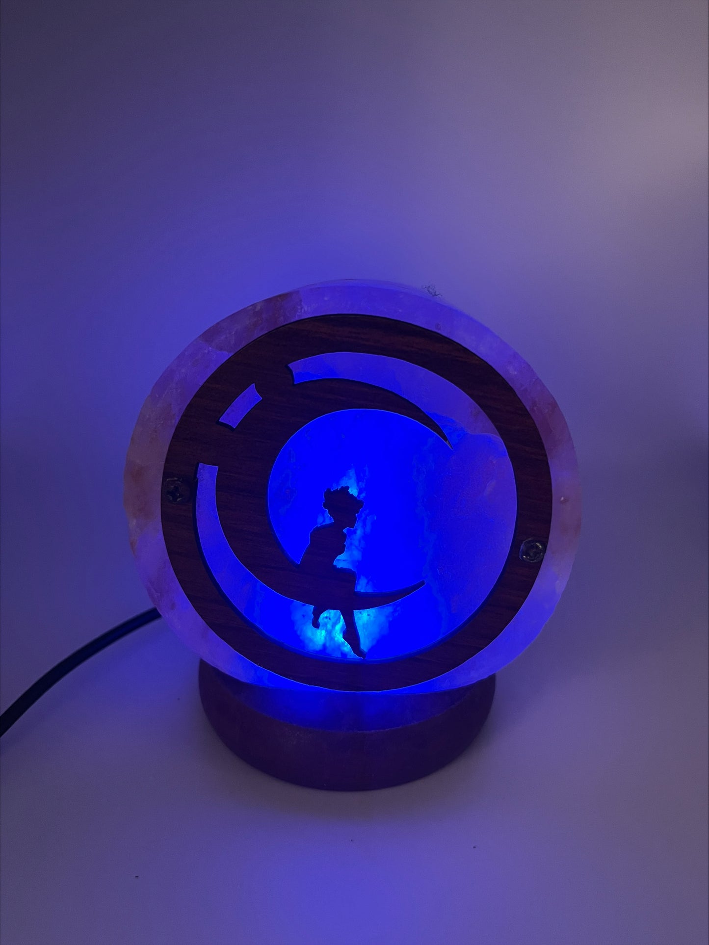 Lampe à sel de l'Himalaya USB - Lune