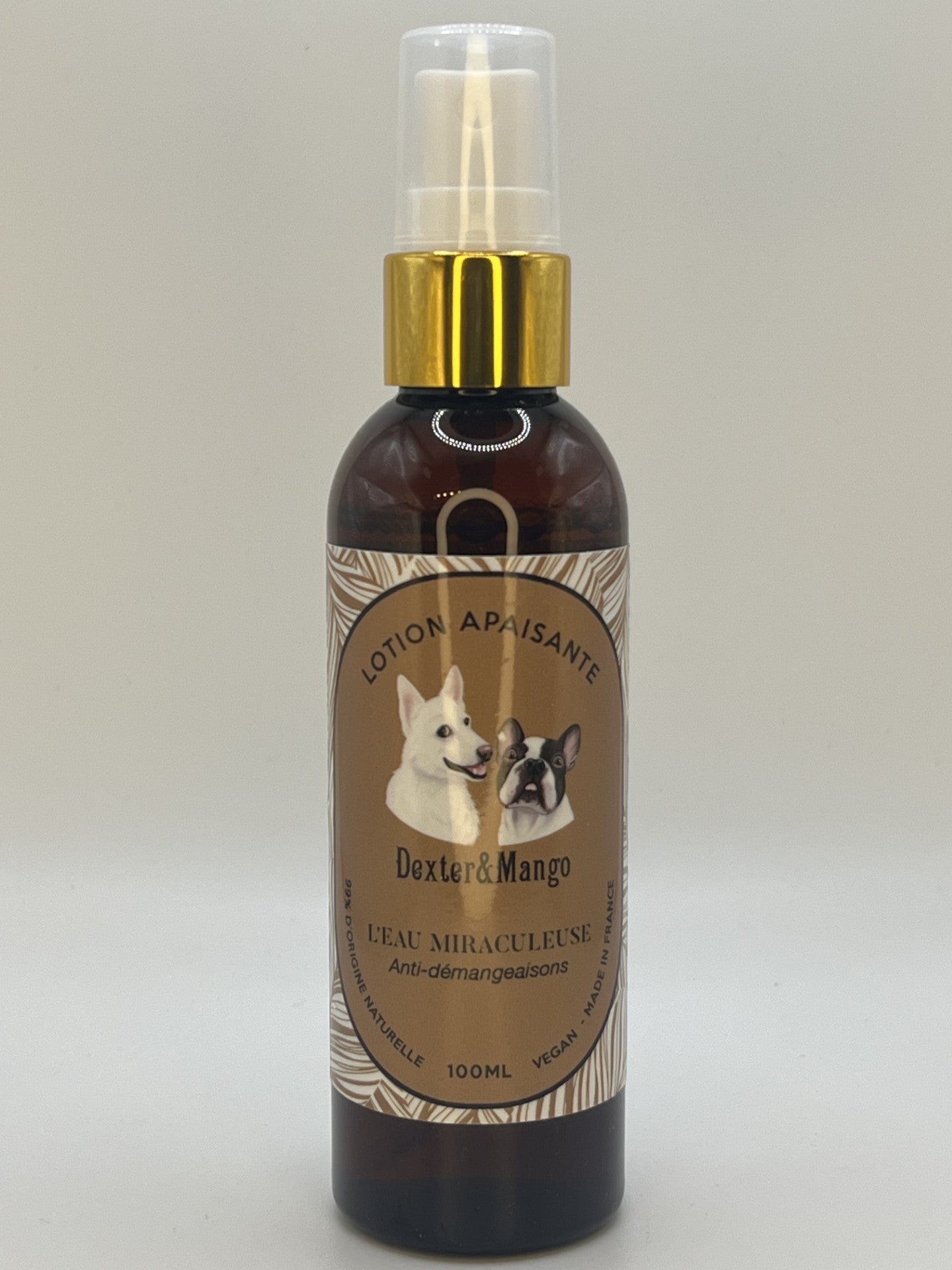 Lotion Anti-démangeaisons Chien : L'eau Miraculeuse - DEXTER ET MANGO
