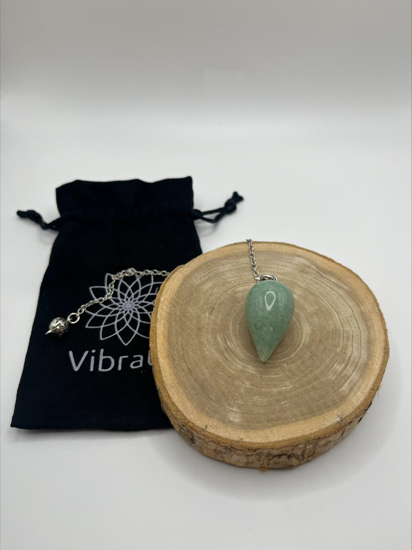 Pendule divinatoire de radiesthésie Goutte aventurine - VIBRATIS