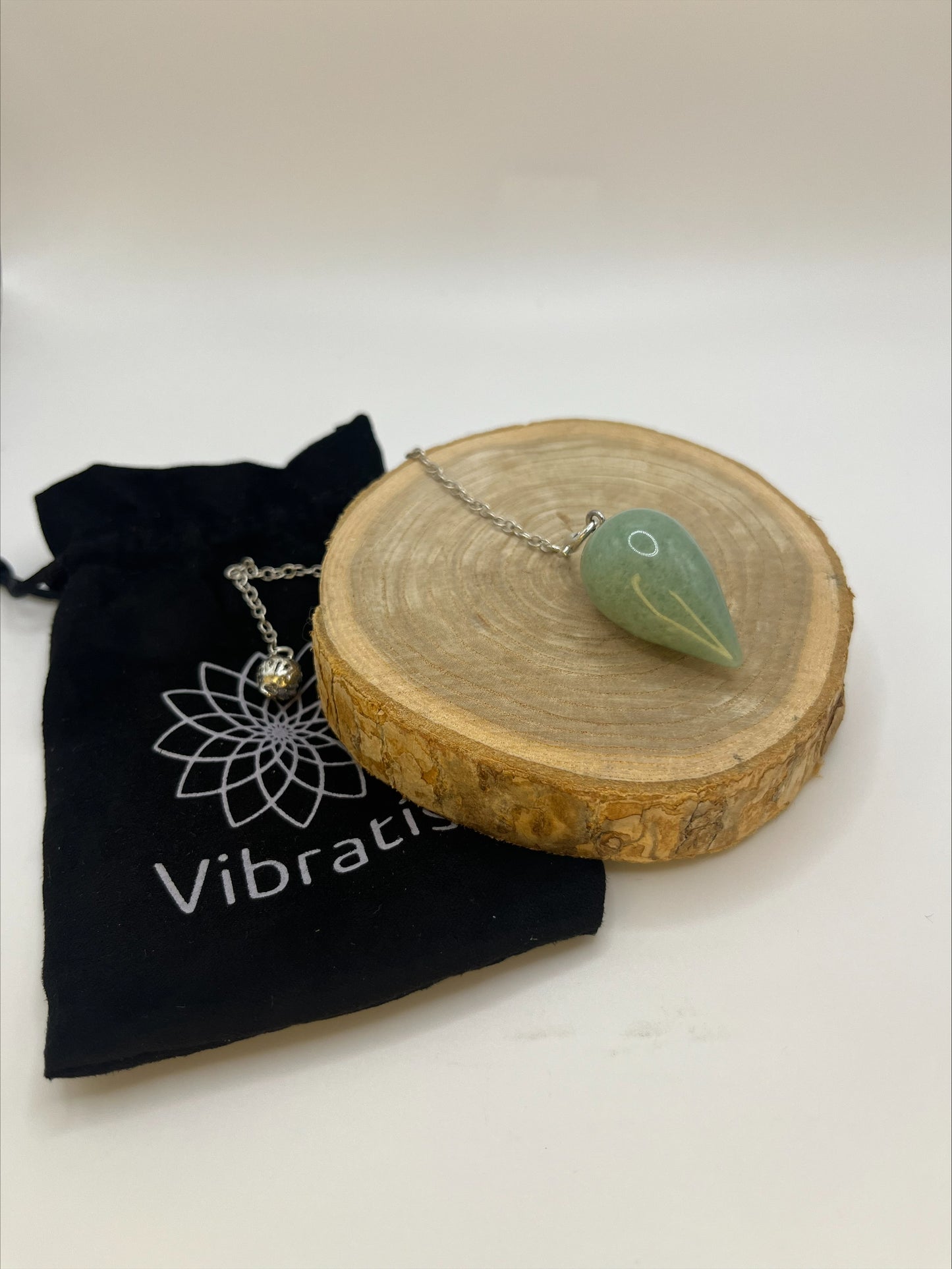 Pendule divinatoire de radiesthésie Goutte aventurine - VIBRATIS
