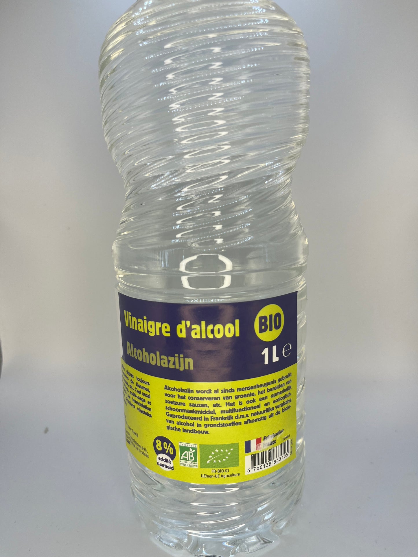Vinaigre blanc alcool bio 8° ménager multi-usage écologique 1L - LA DROGUERIE ECOLOGIQUE
