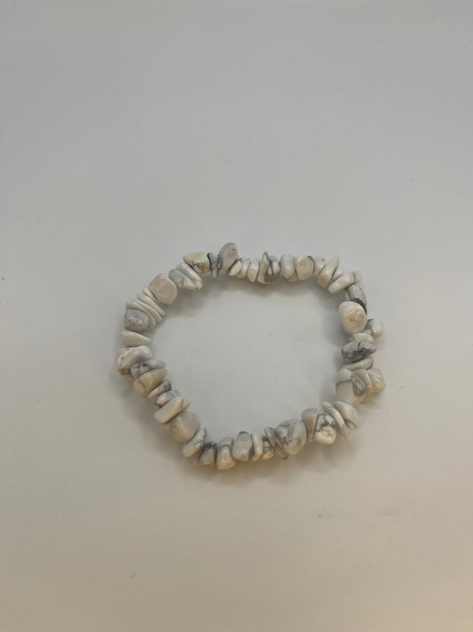 Bracelet Howlite Blanche Baroque