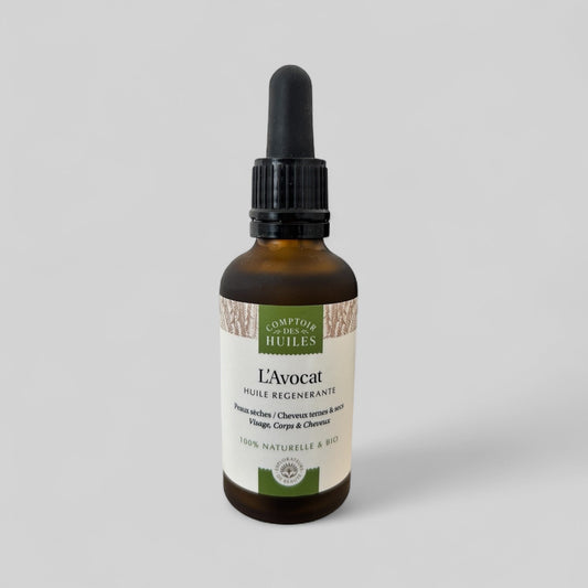 Huile végétale Avocat BIO  - COMPTOIR DES HUILES