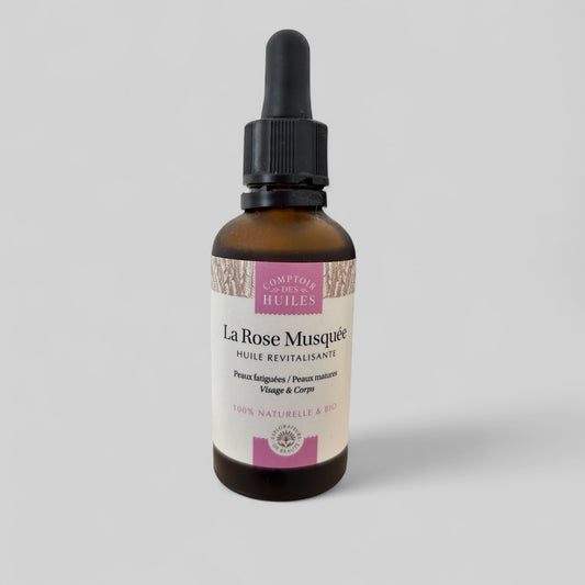 Huile végétale Rose Musquée BIO  - COMPTOIR DES HUILES