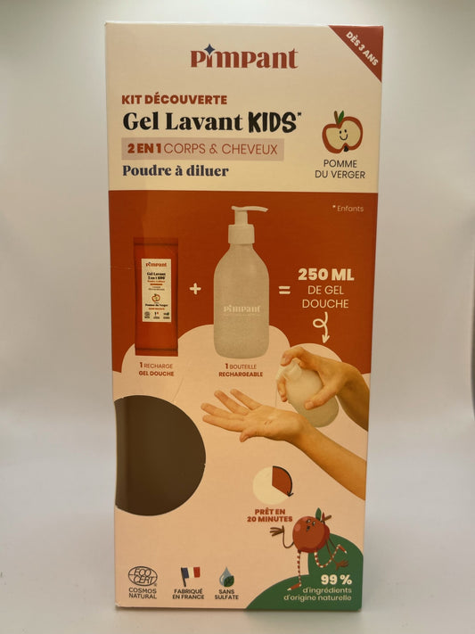 Kit découverte Gel lavant Kids 2 en 1 corps et cheveux - PIMPANT