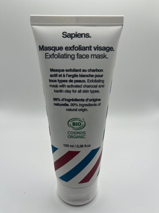 Masque exfoliant visage bio pour Homme - SAPIENS